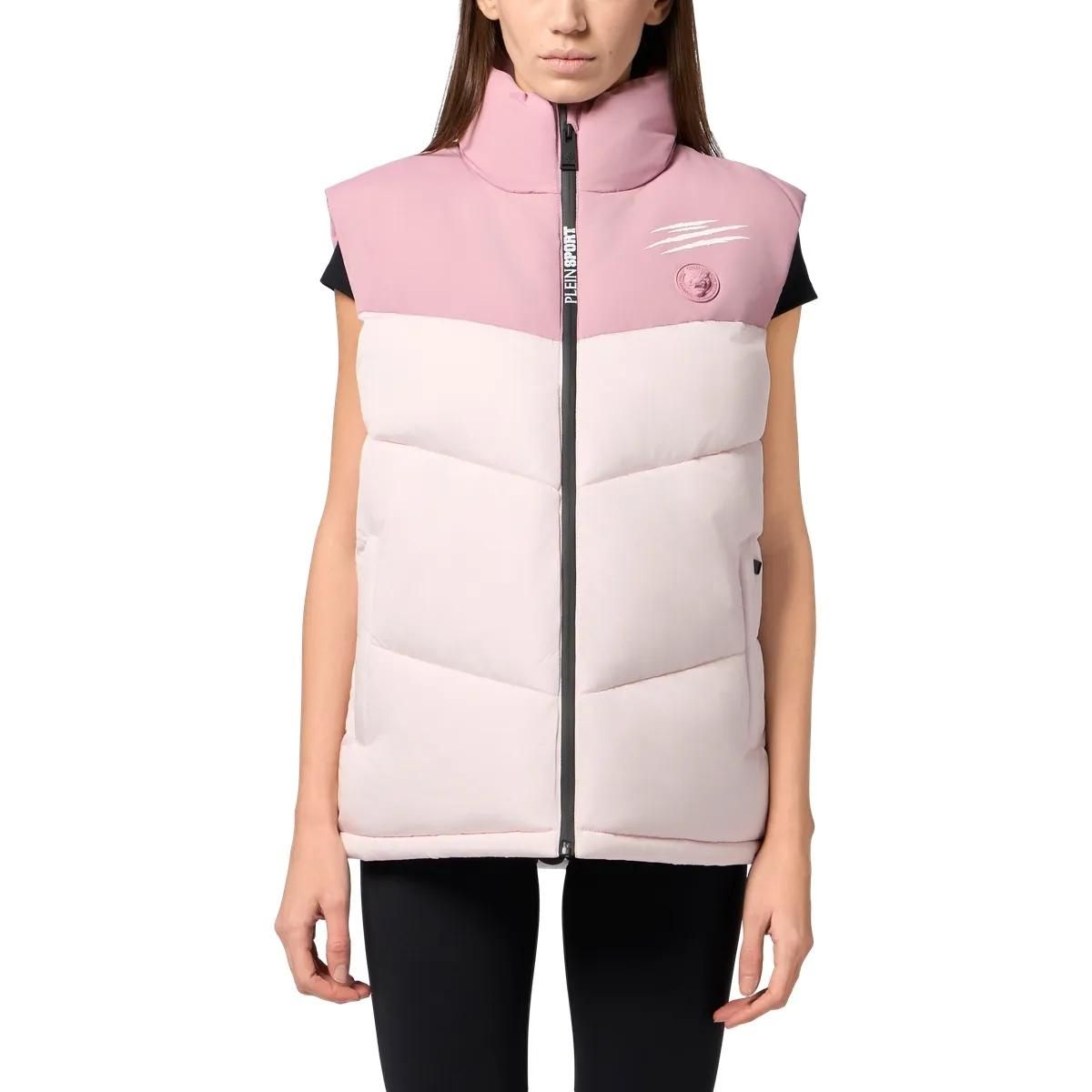 Gepolsterte Colorblock Trainingsweste