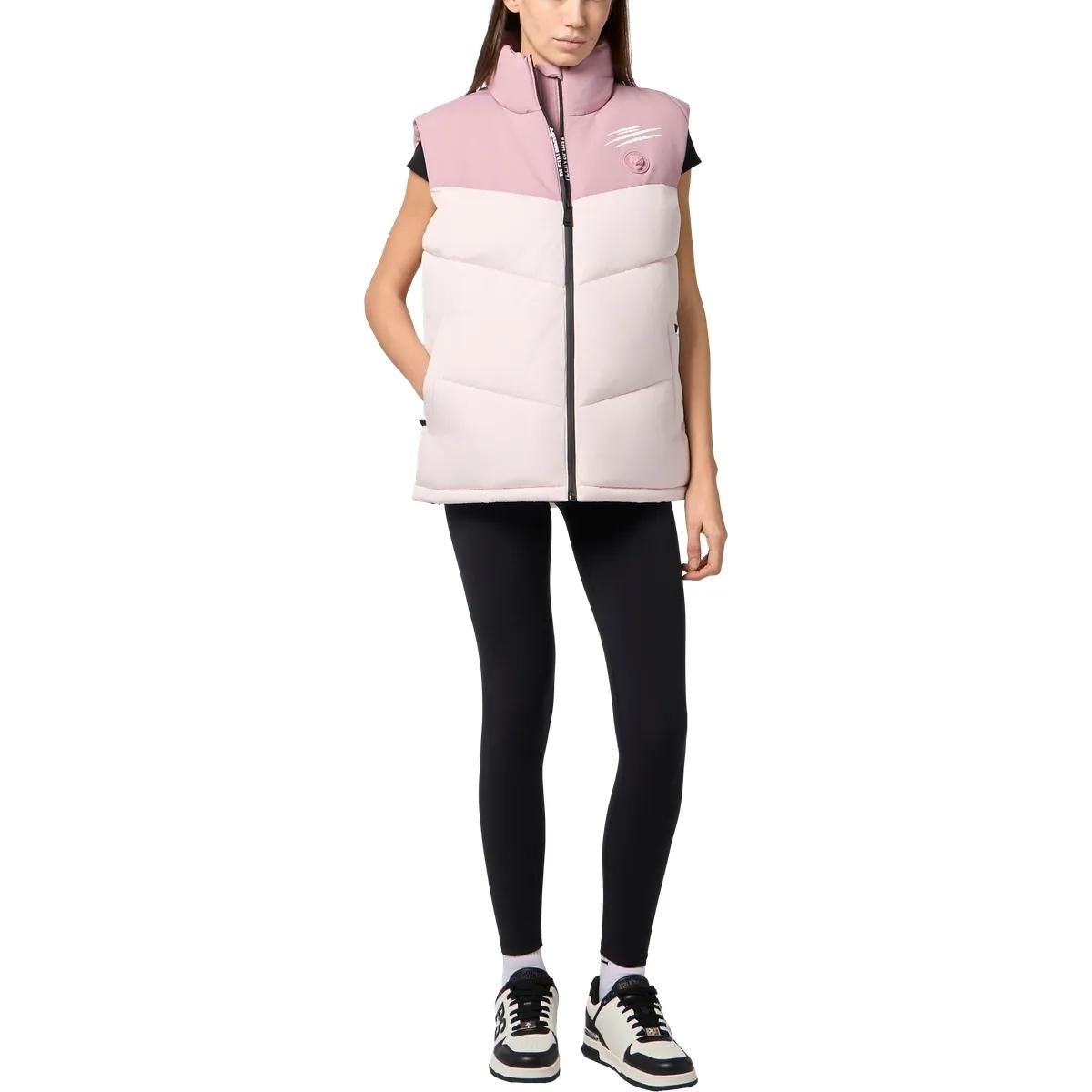 Gepolsterte Colorblock Trainingsweste