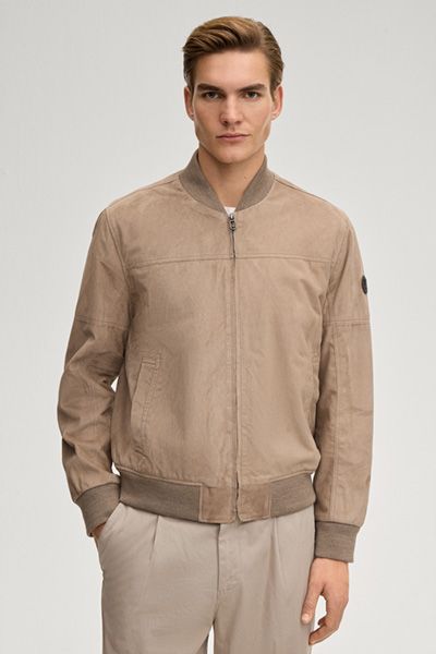 Wildleder-Bomberjacke