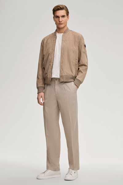 Wildleder-Bomberjacke