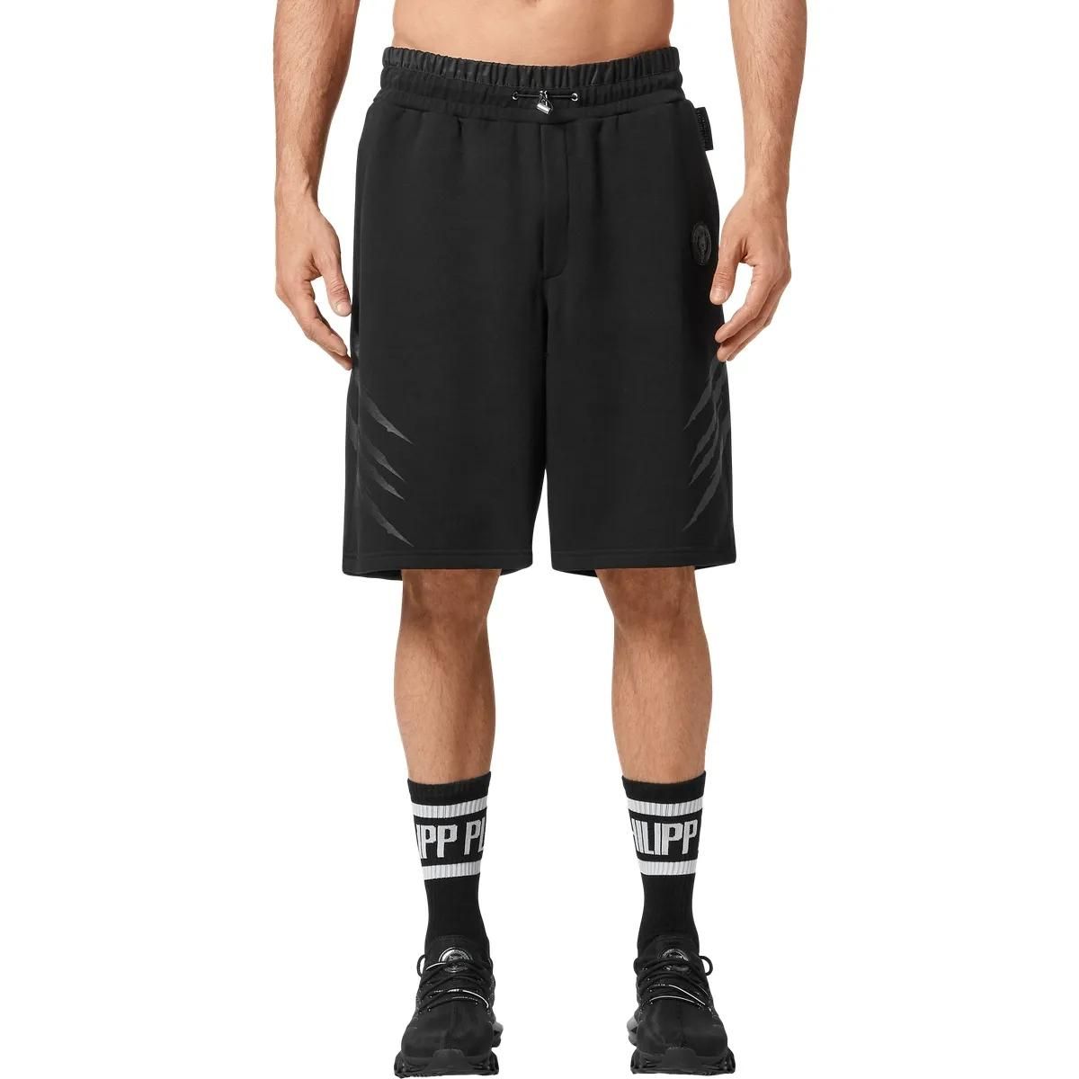 Locker geschnittene Fleece Trainingsshorts