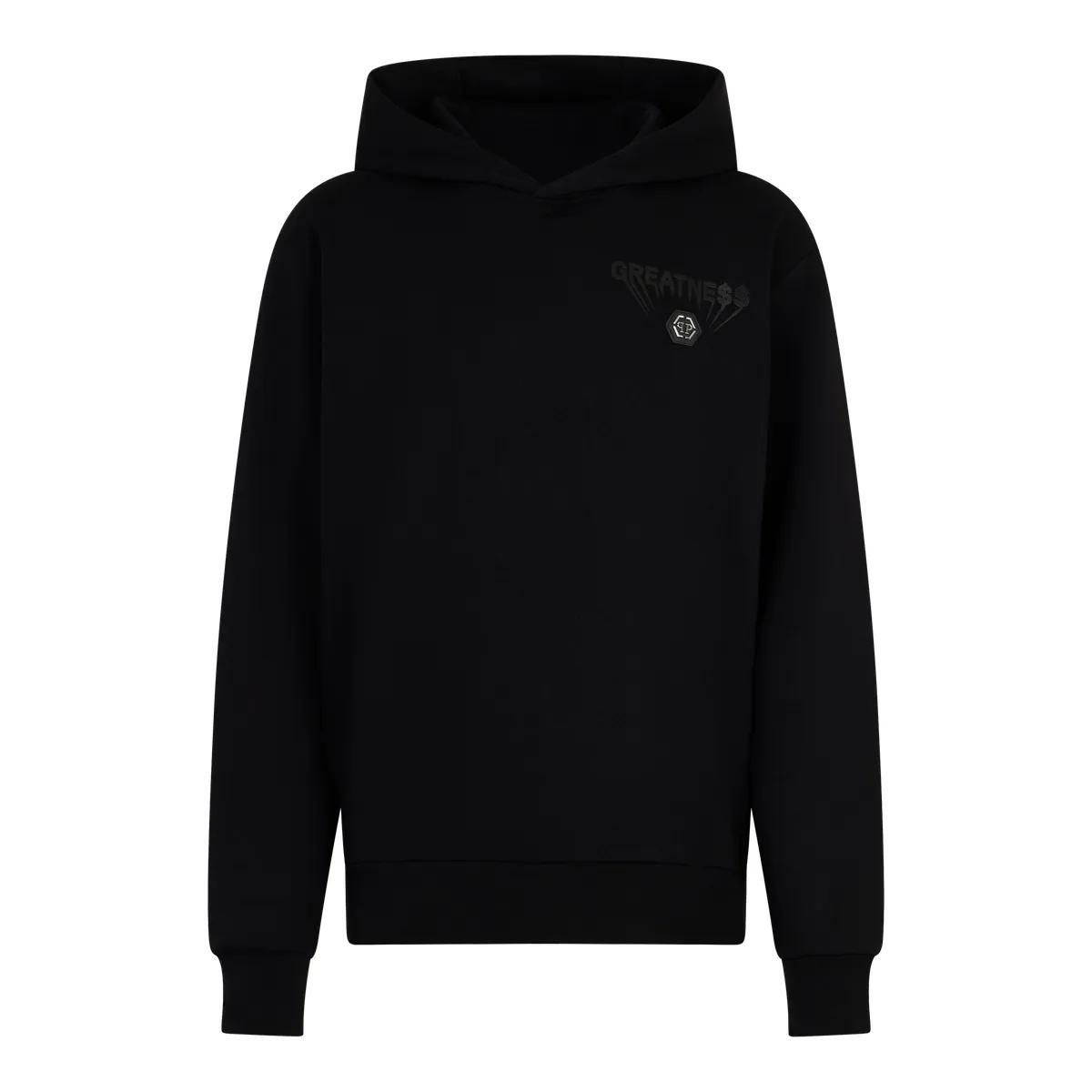 Lässiger Fleece-Hoodie mit Logo-Patch