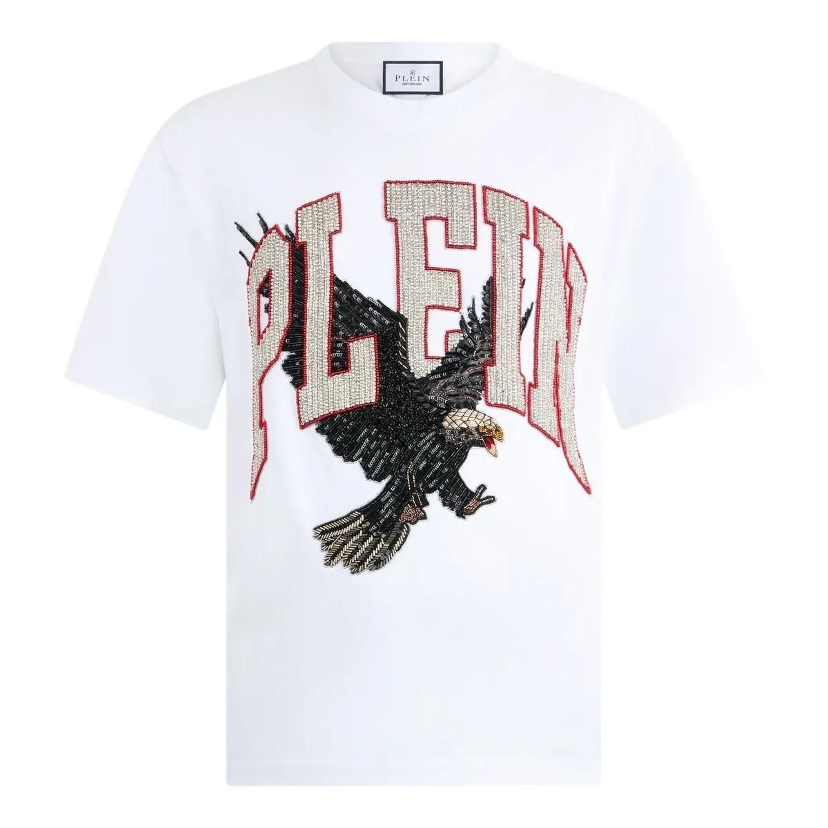 Strass Adler Grafik T-Shirt