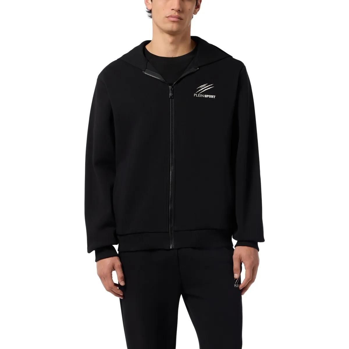 Sportliches Piqué Zip-Up Hoodie