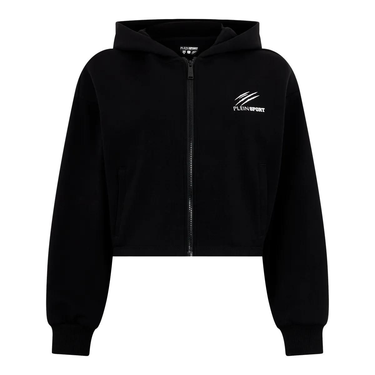 Boxy Cropped Zip-Hoodie