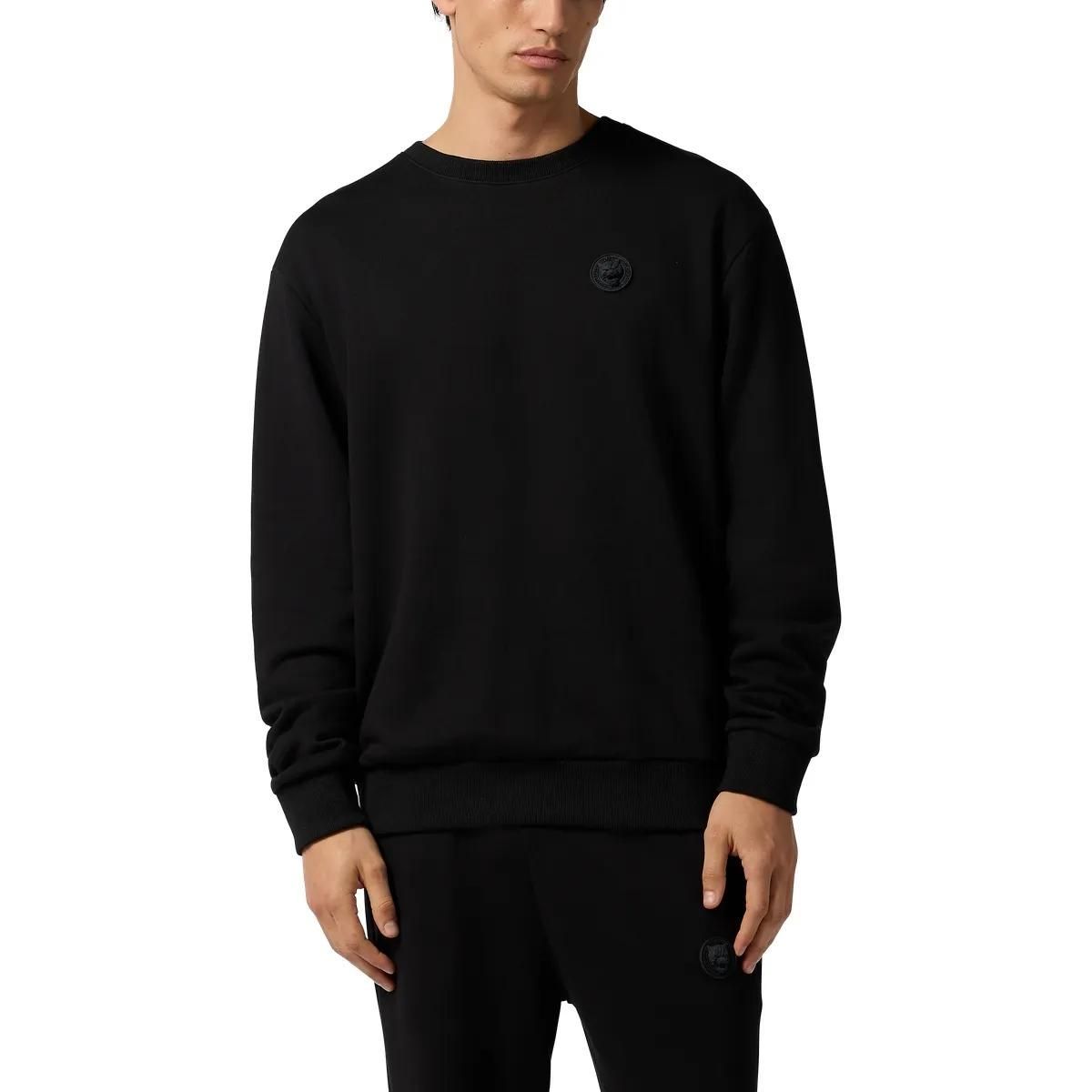Modernes Fleece Rundhals Sweatshirt