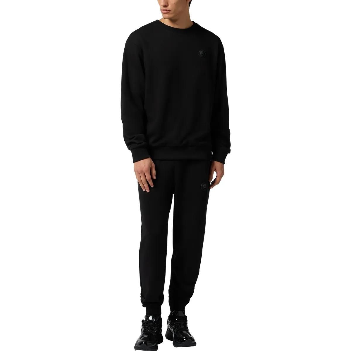 Modernes Fleece Rundhals Sweatshirt