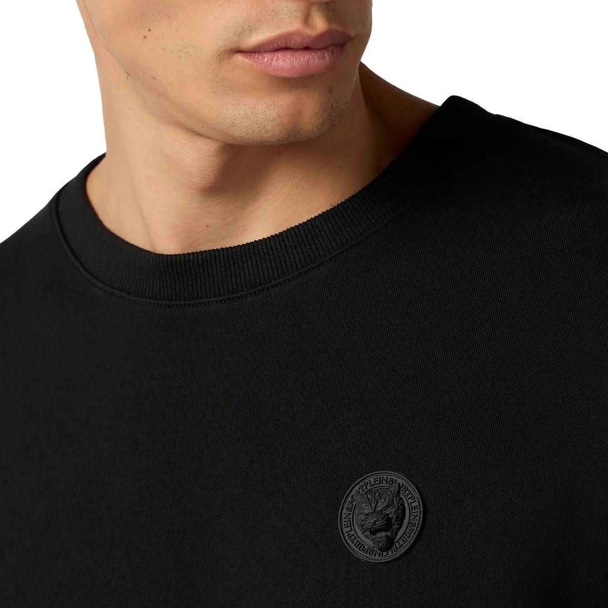 Modernes Fleece Rundhals Sweatshirt