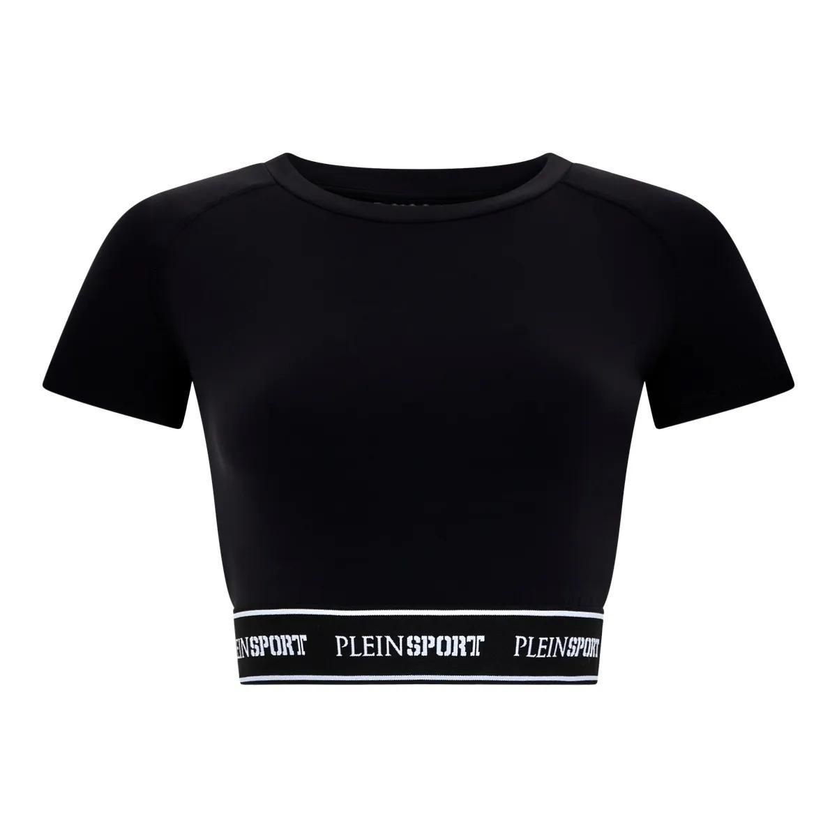 Kurzes Fleece-T-Shirt mit kurzen Ärmeln