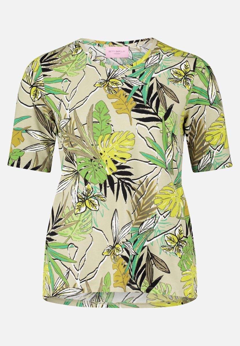 Basic Shirt mit Blumenmuster