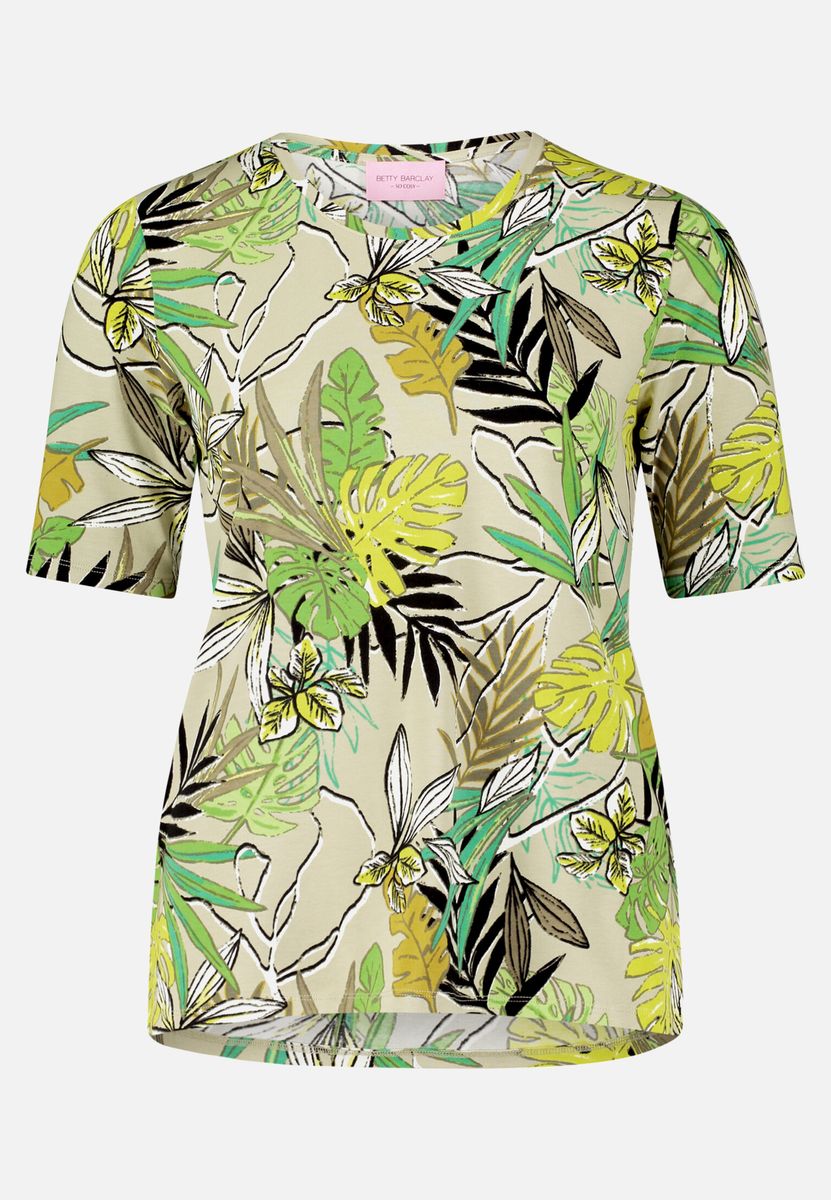 Basic Shirt mit Blumenprint