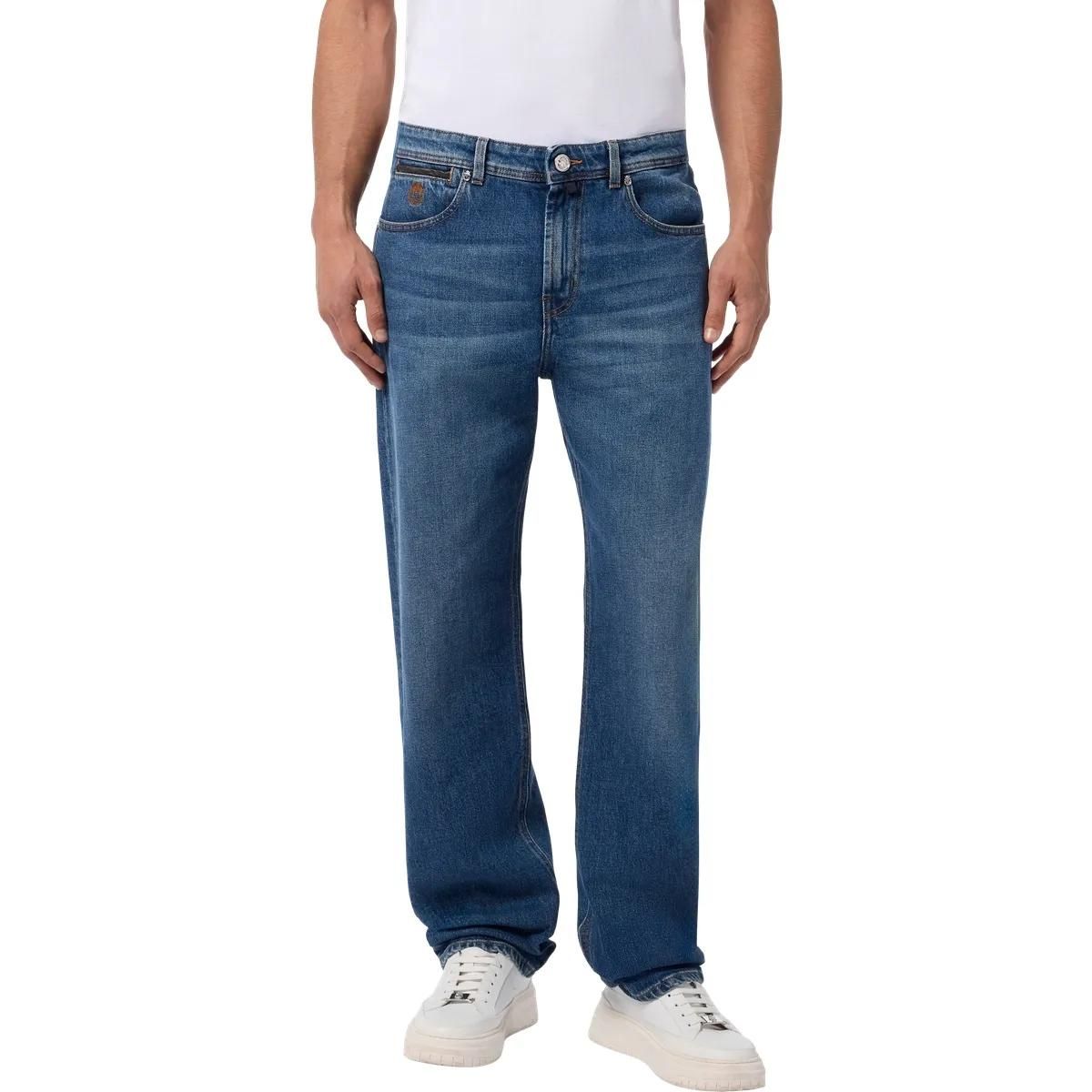 Relaxte Jeans aus Denim