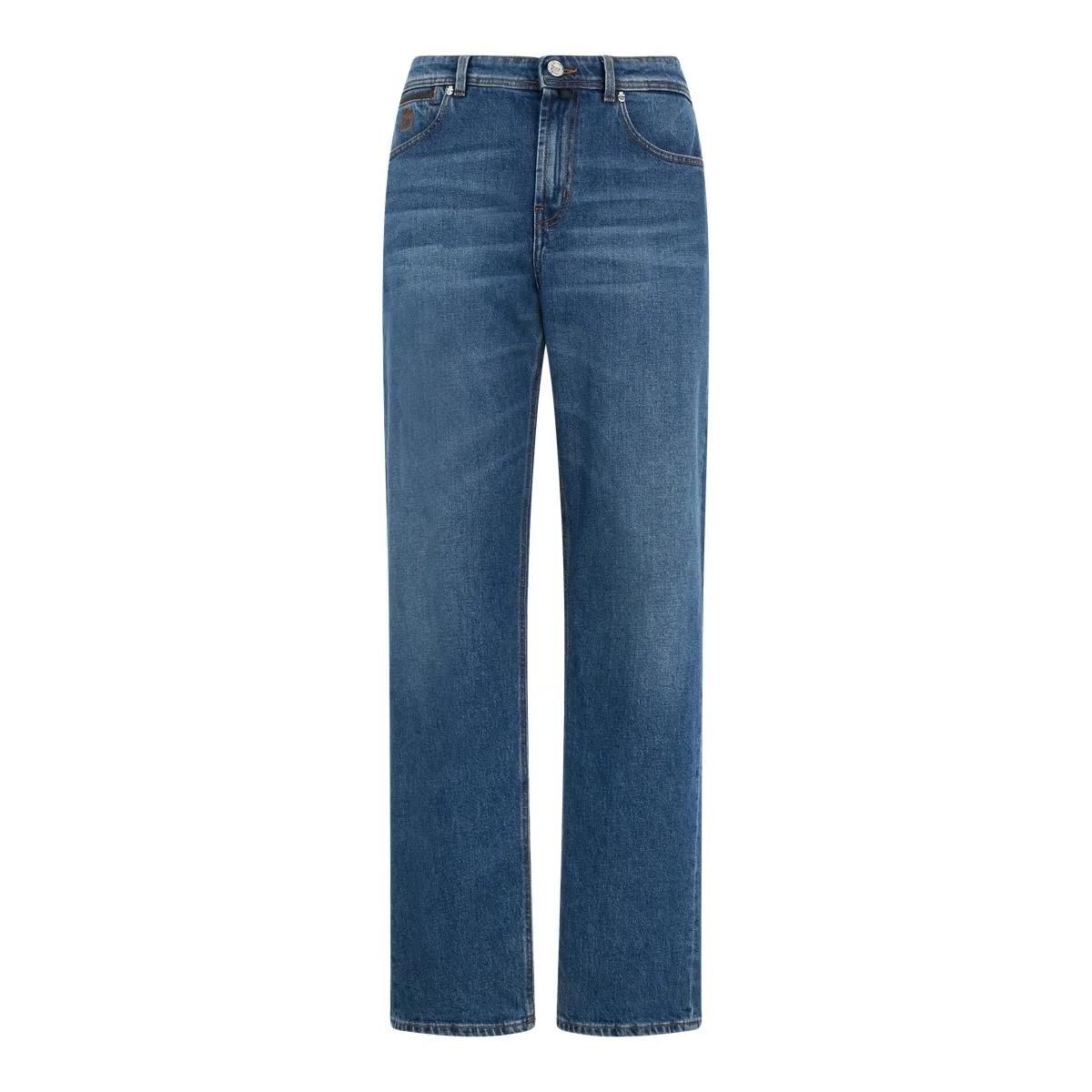 Relaxte Jeans aus Denim
