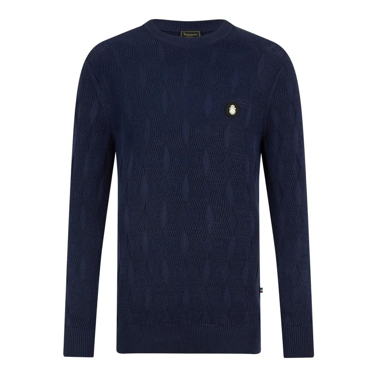 Strukturierter Strickpullover aus Wollseide