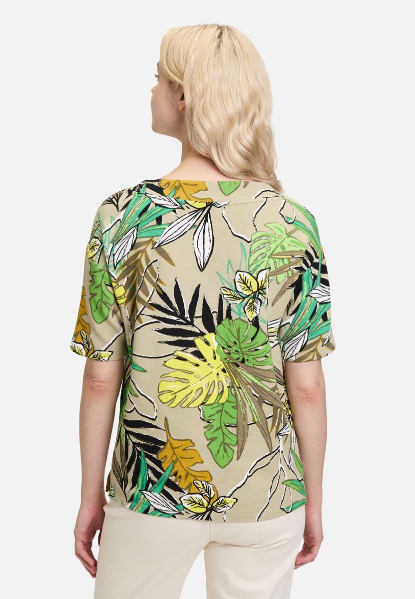 Tropical bedrucktes Kurzarm-Sweatshirt
