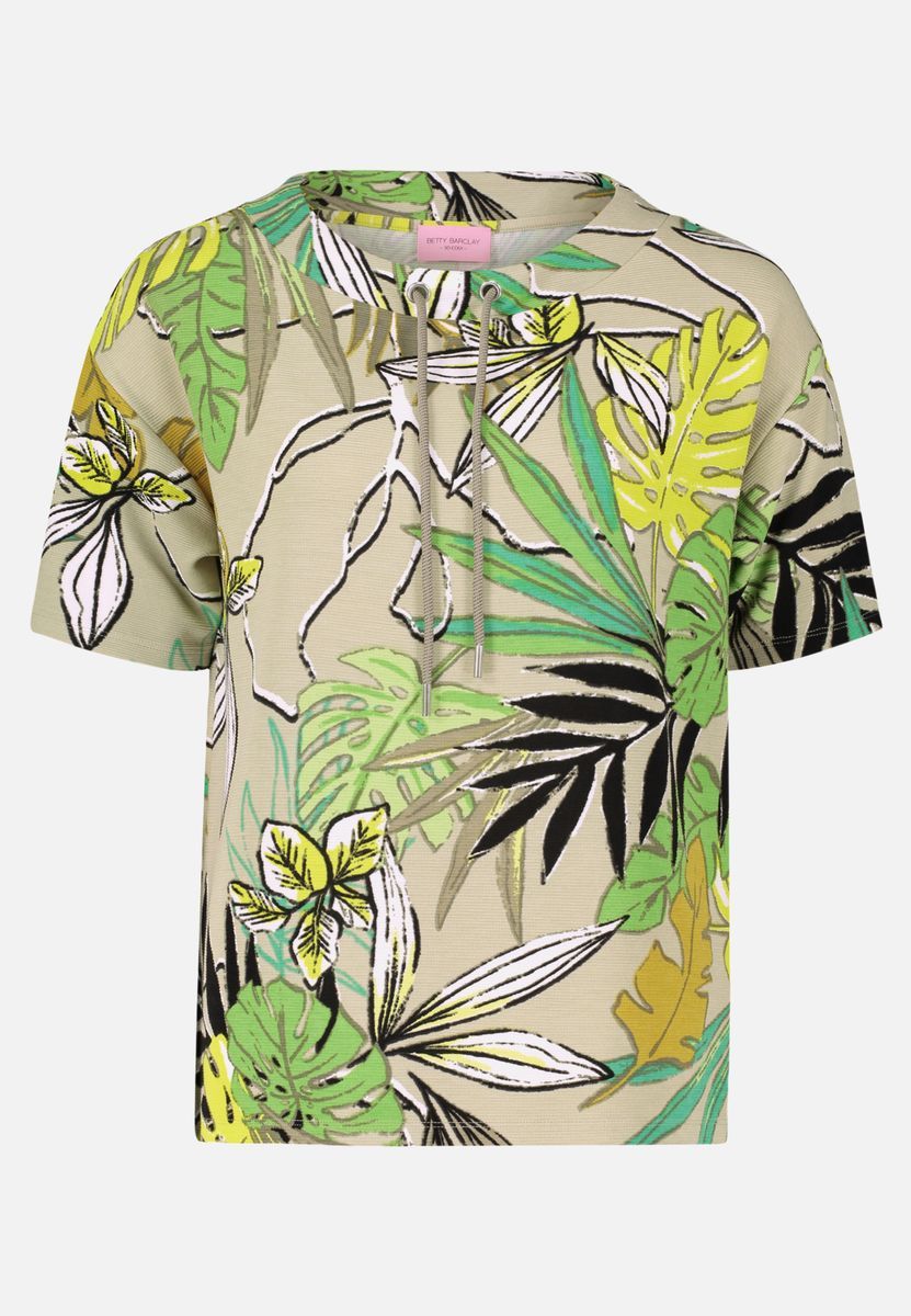 Tropical bedrucktes Kurzarm-Sweatshirt