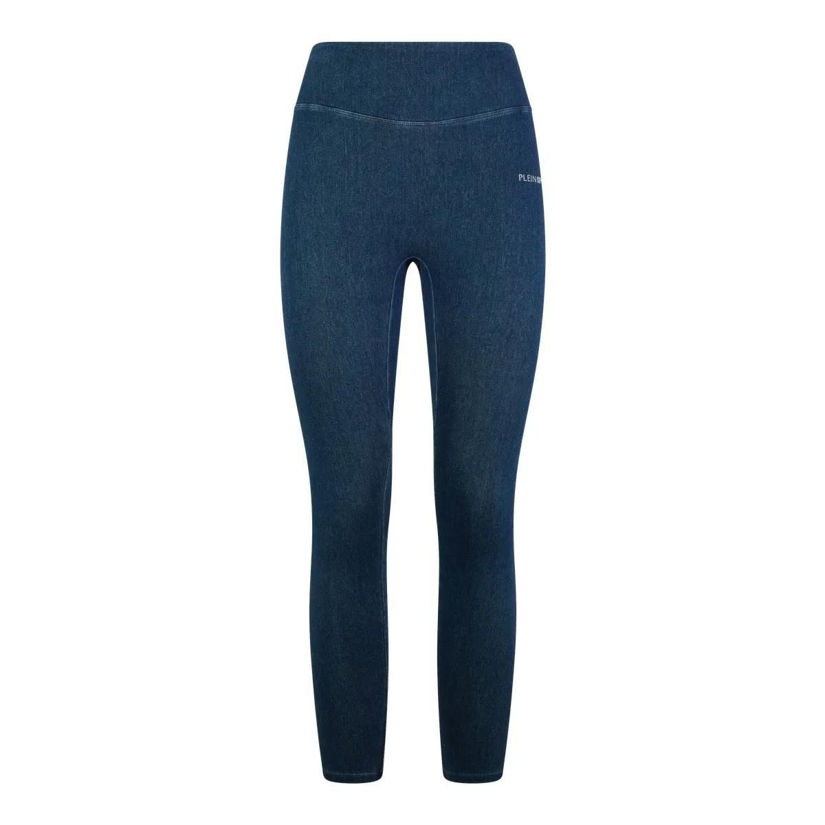 Leggings in Jeansoptik mit hohem Bund