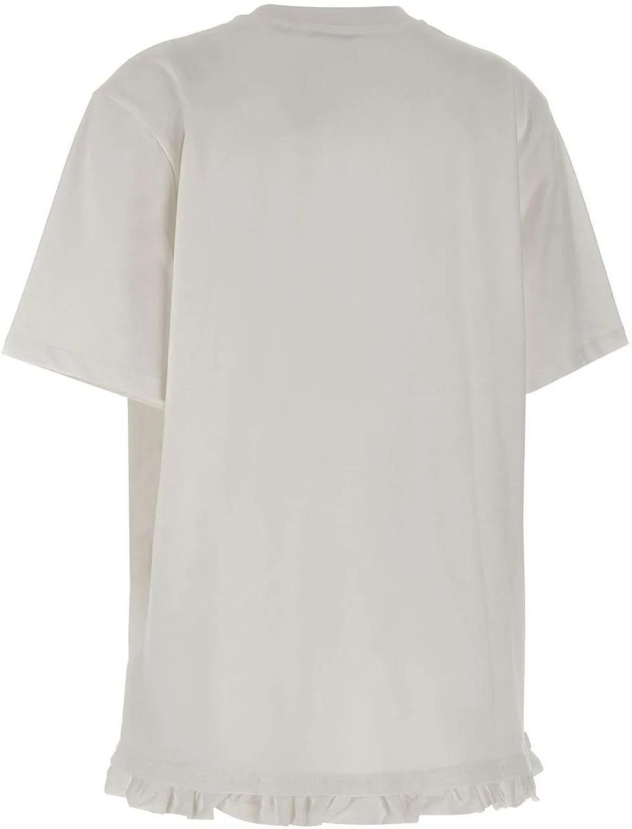 Oversize T-Shirt mit Rüschensaum
