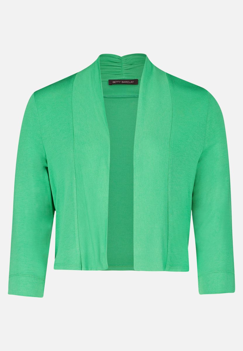 Kurze Shirtjacke mit Dreiviertelärmeln