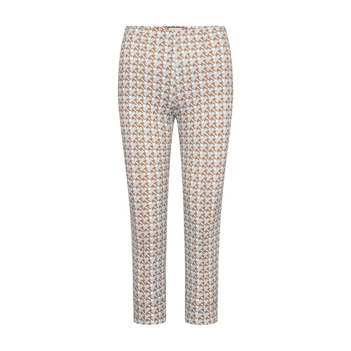 Geometrisch bedruckte Caprihose