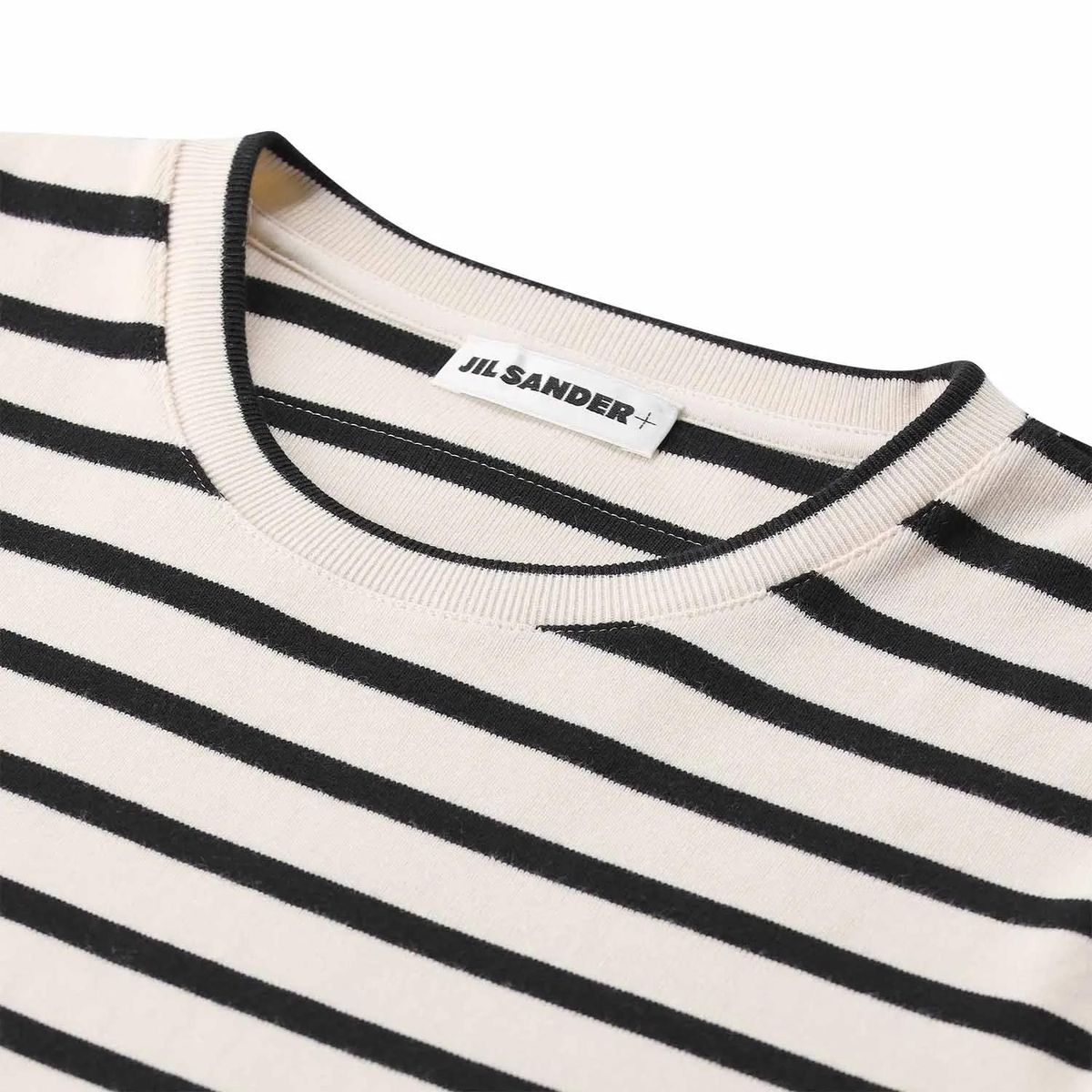 Gestreiftes Jersey-Maxikleid aus Baumwolle