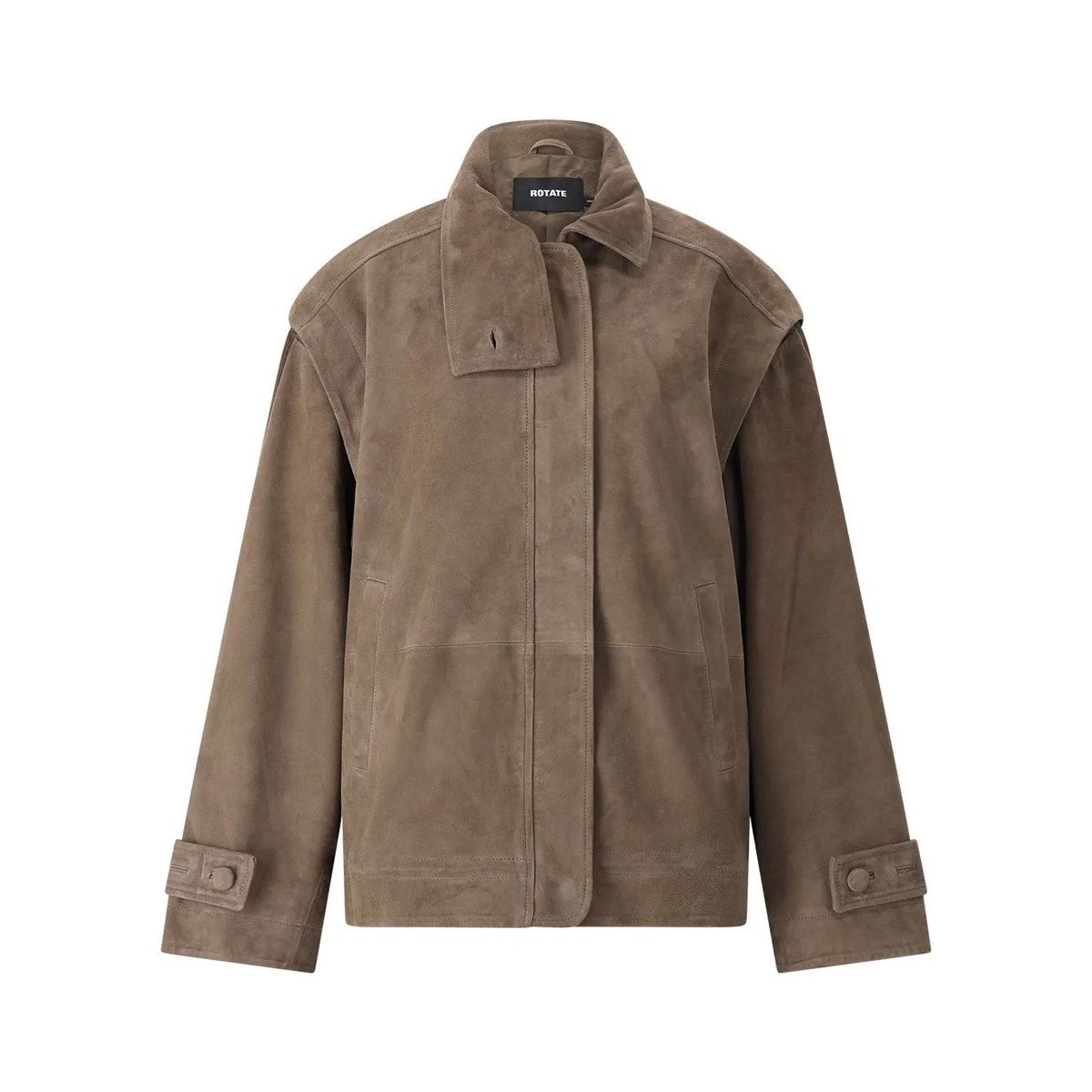 Übergroße Wildlederjacke