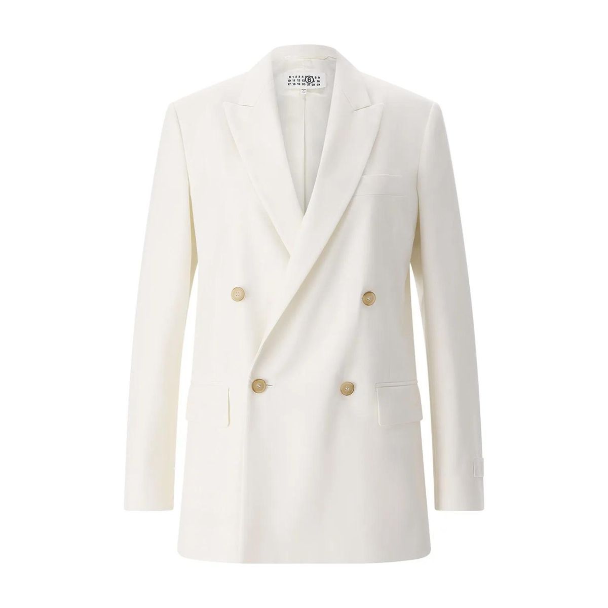 Eleganter, zweireihiger Blazer aus Wollmischung