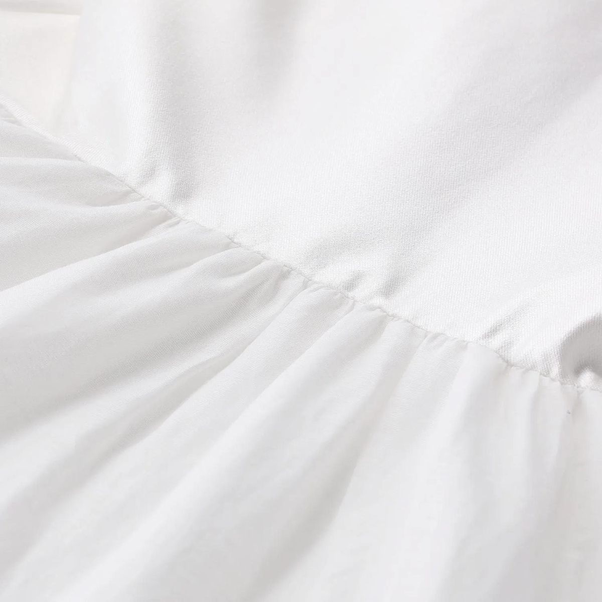 self-portrait - Maxikleid im Material-Mix - Größe 34 - weiß