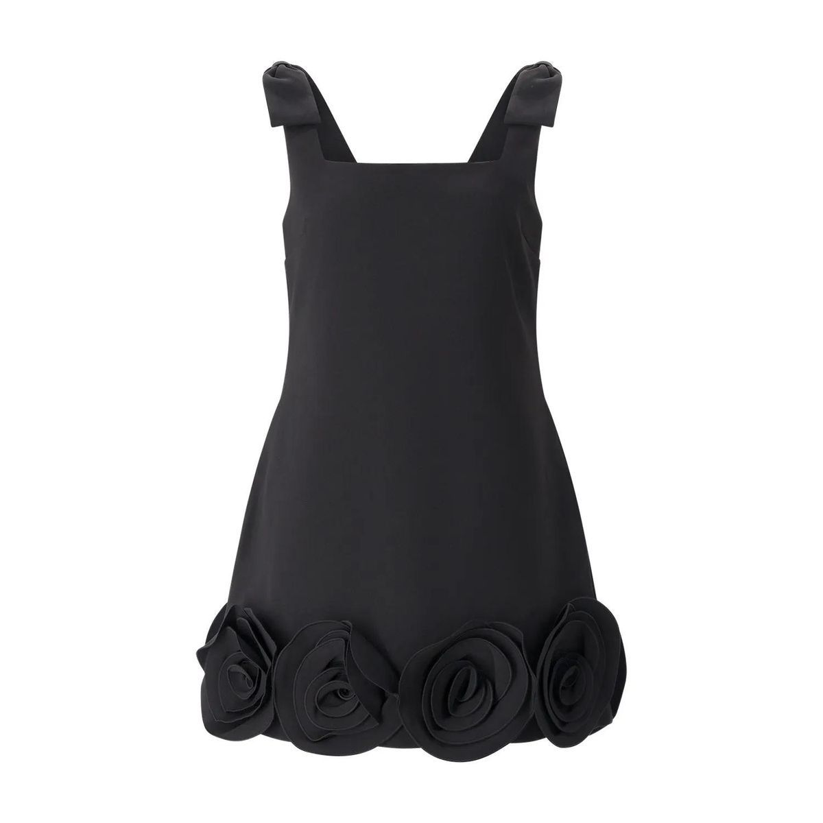 Chices Minikleid mit floralen Applikationen