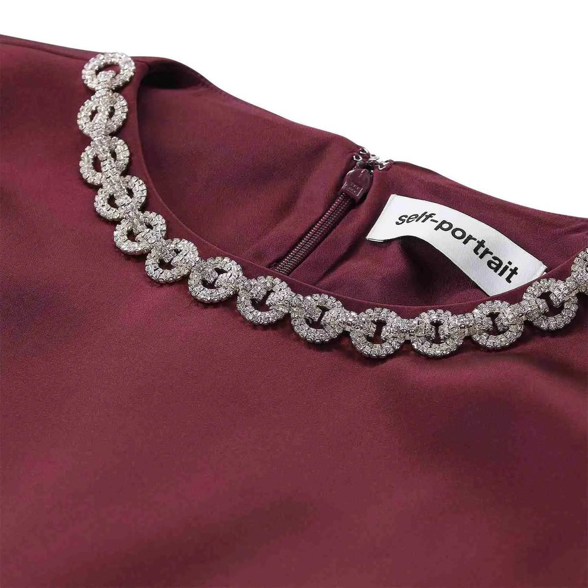 Satin Minikleid mit Schleifendetail