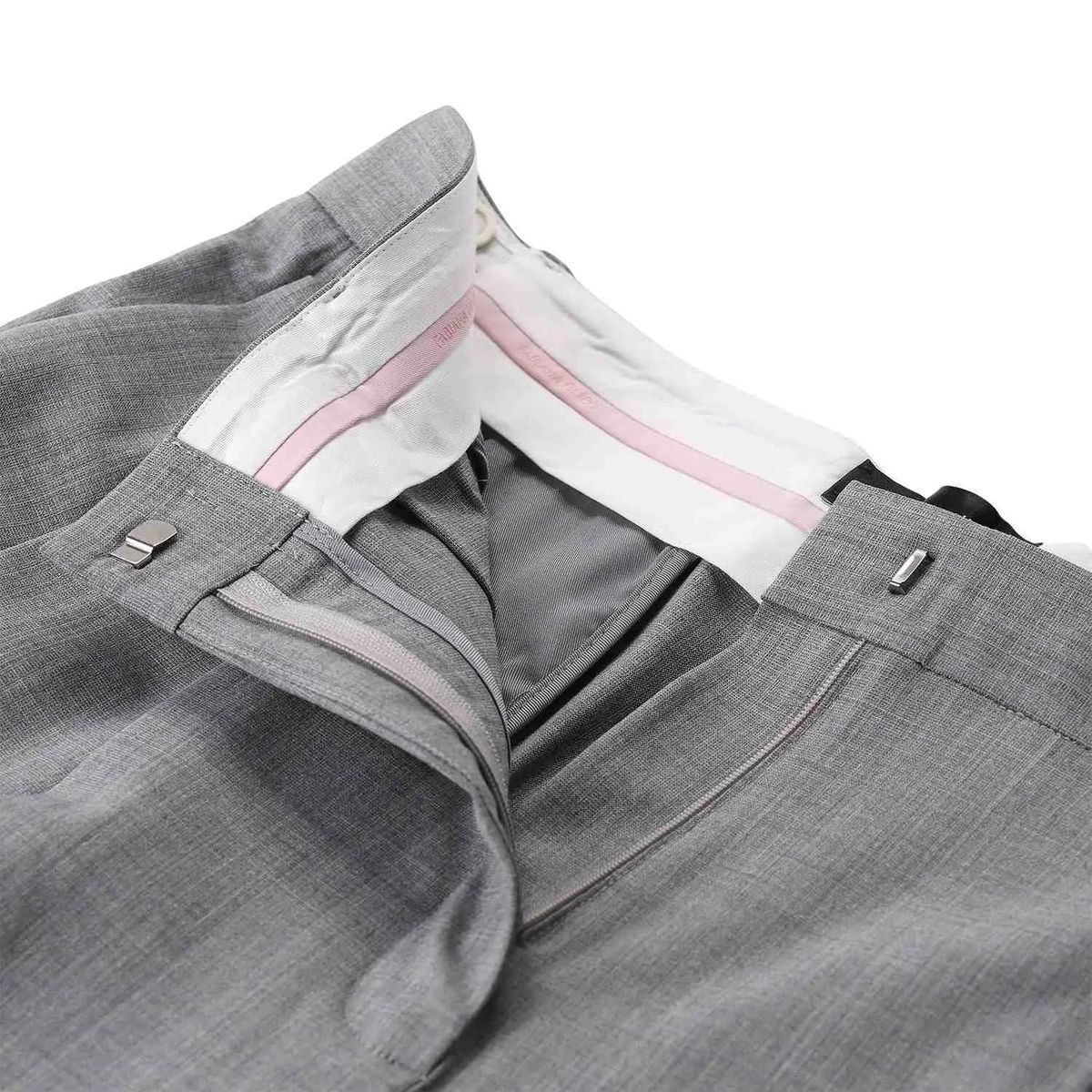 Weite Wollhose mit Bundfalten