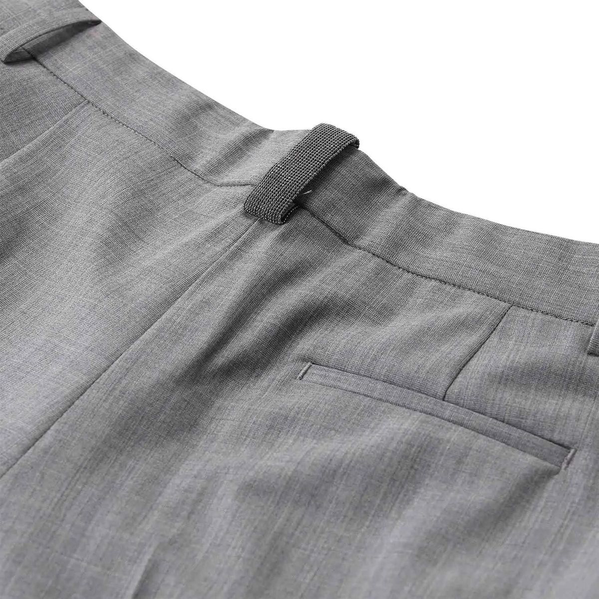 Weite Wollhose mit Bundfalten