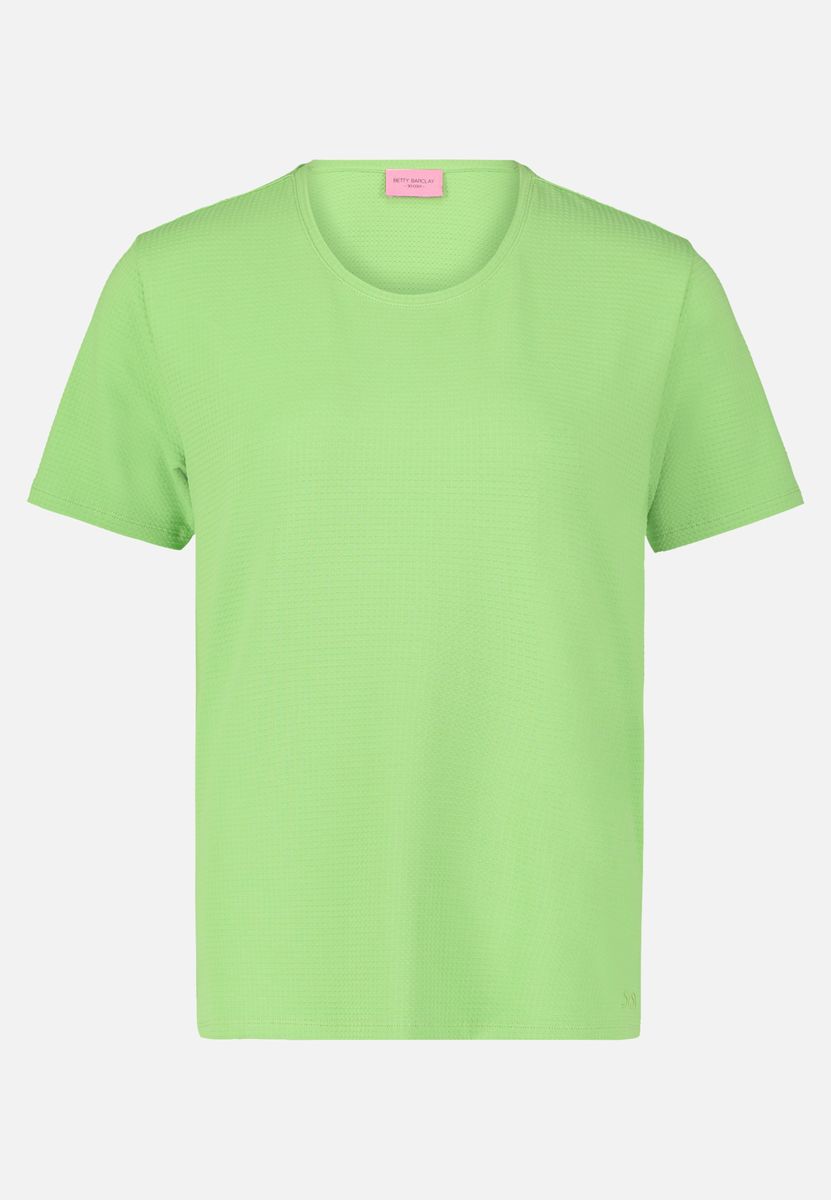 Basic T-Shirt mit kurzer Ärmel und Struktur