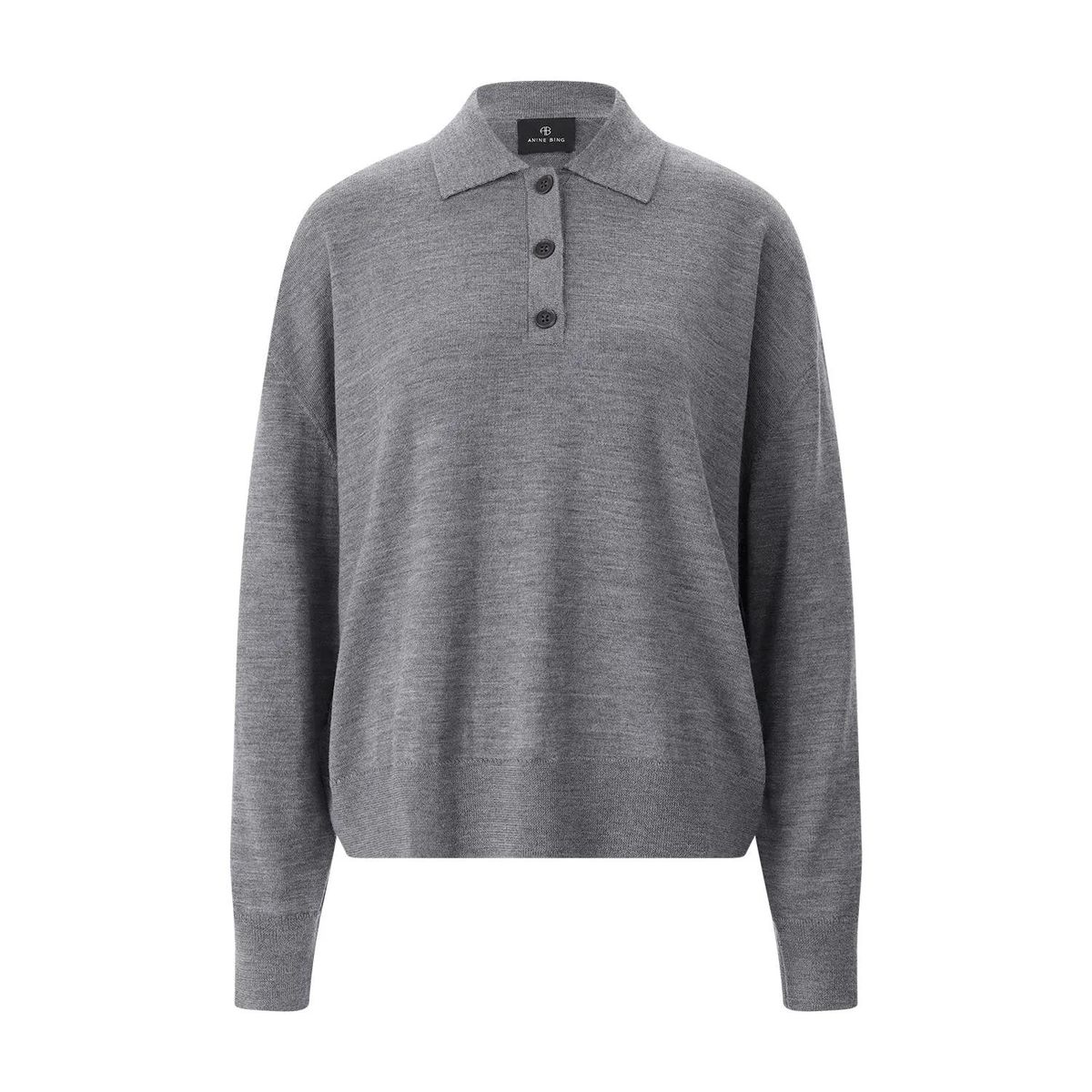 Elegantes Polo-Top aus Merino-Kaschmir