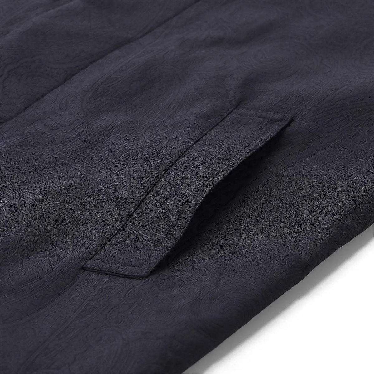 Einreihiger Mantel mit Paisley-Muster