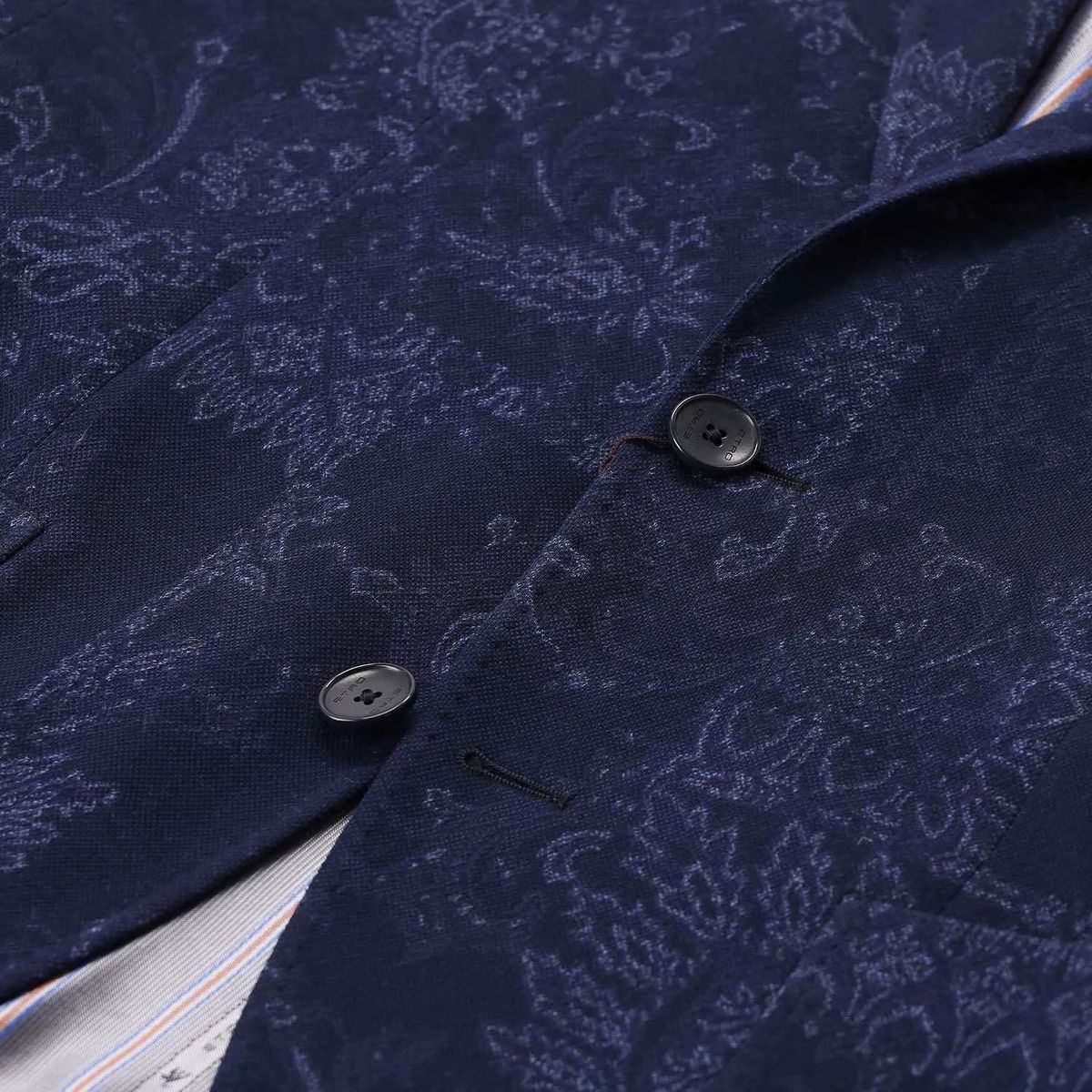 Sakko mit Paisley-Muster aus Baumwollmischung