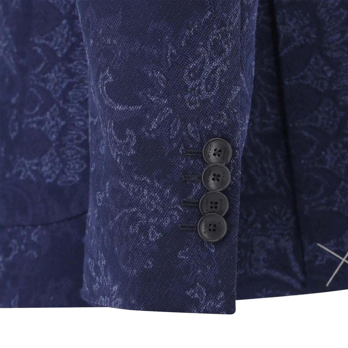 Sakko mit Paisley-Muster aus Baumwollmischung