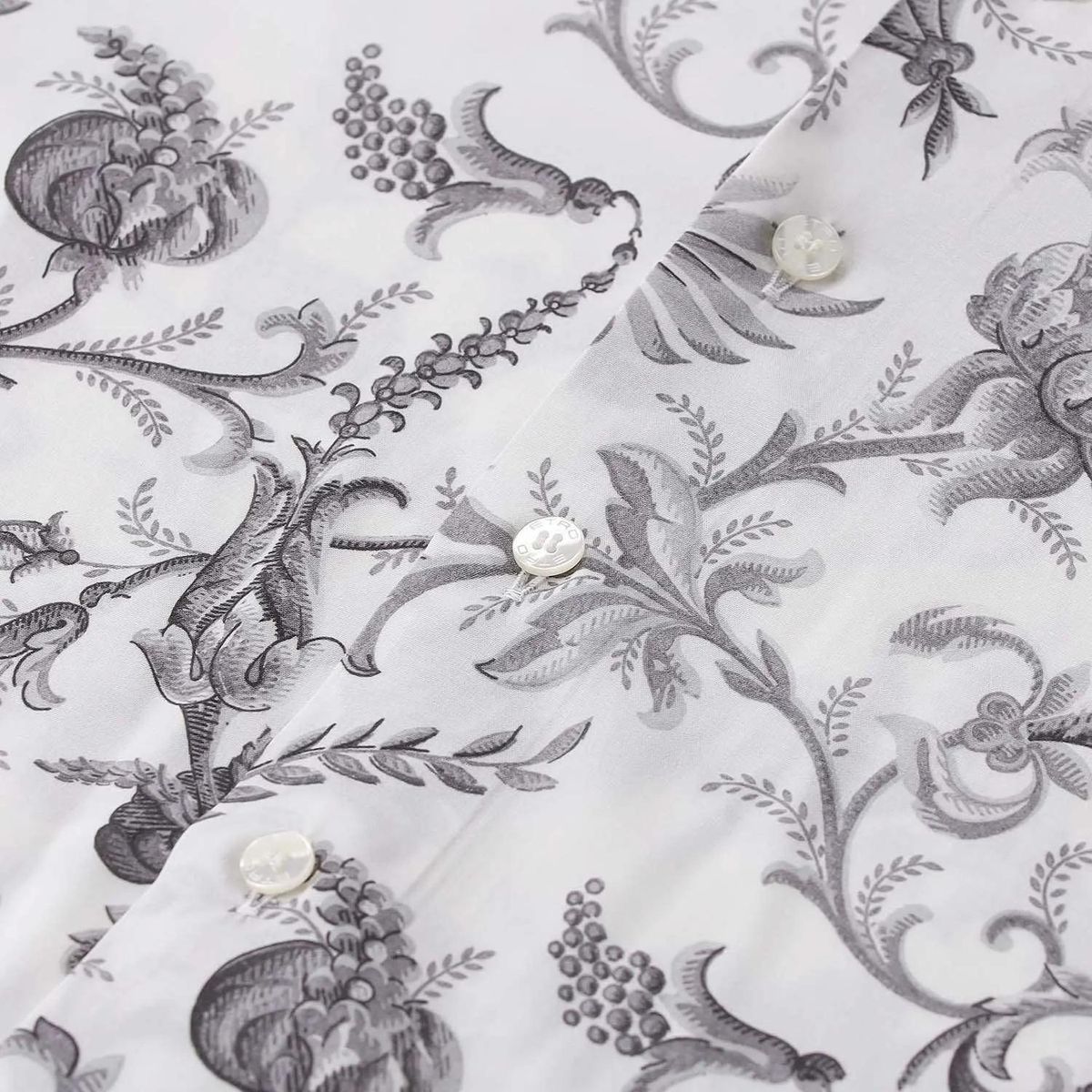 Hemd mit floralem Muster, reguläre Passform