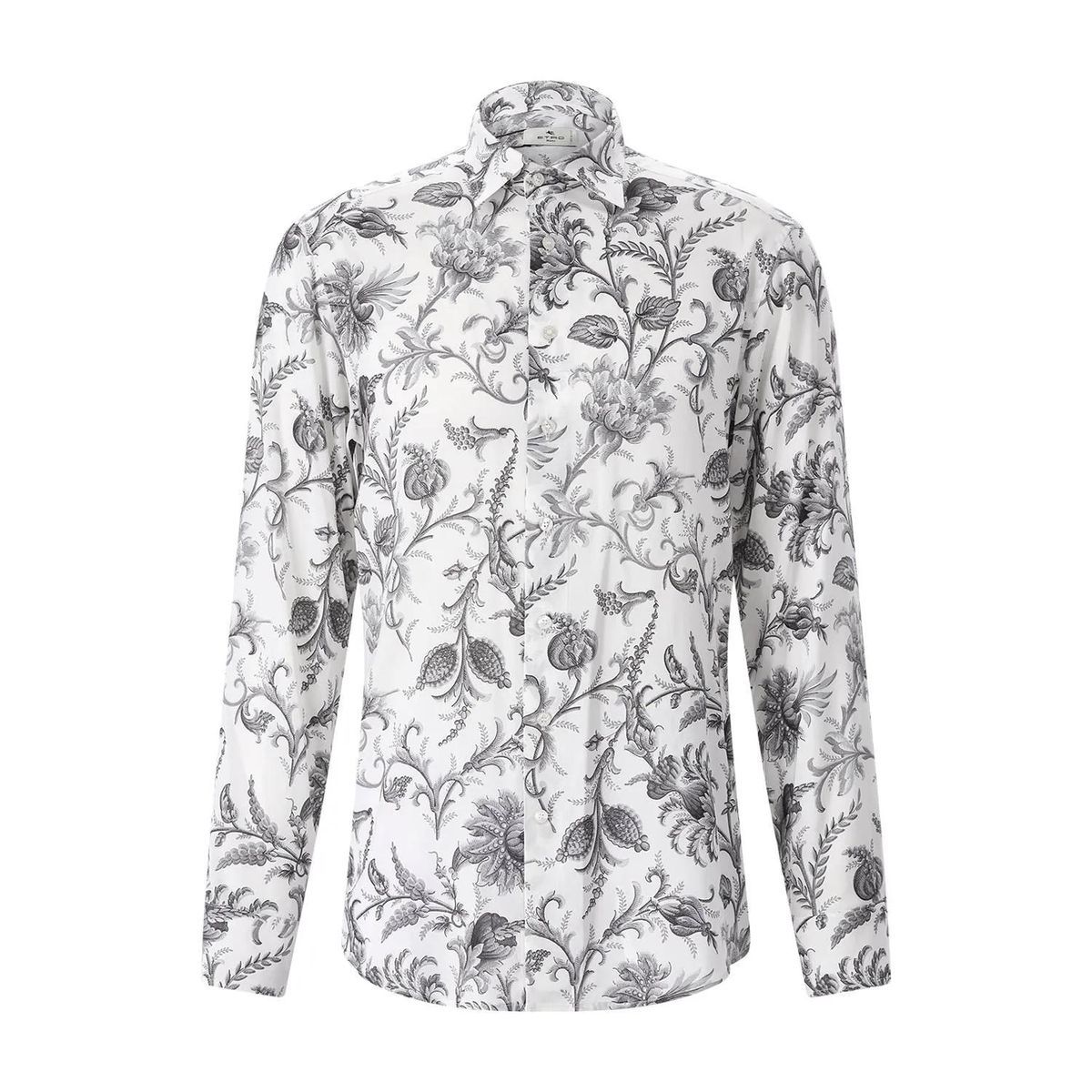 Hemd mit floralem Muster, reguläre Passform