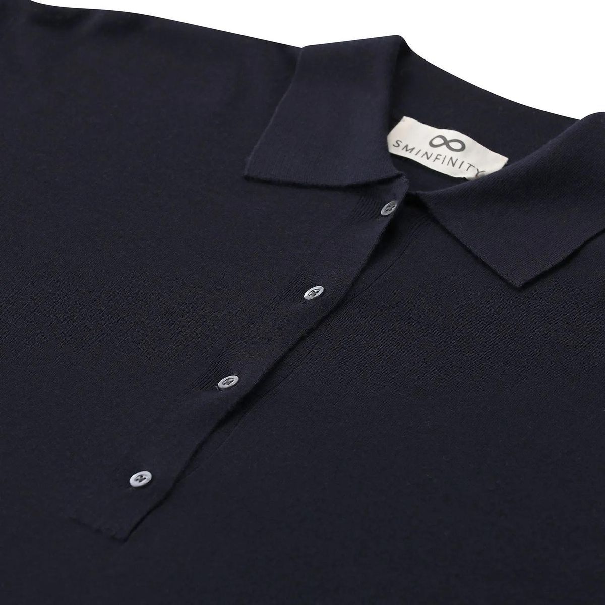 Langärmeliges Poloshirt aus Merinowolle