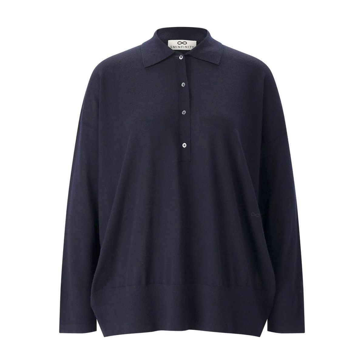 Langärmeliges Poloshirt aus Merinowolle