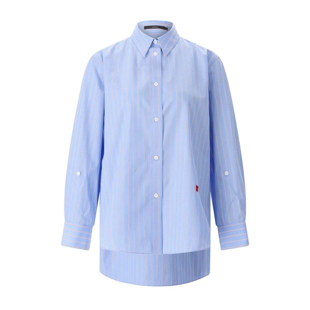 Gestreiftes Hemd mit lockerer Passform