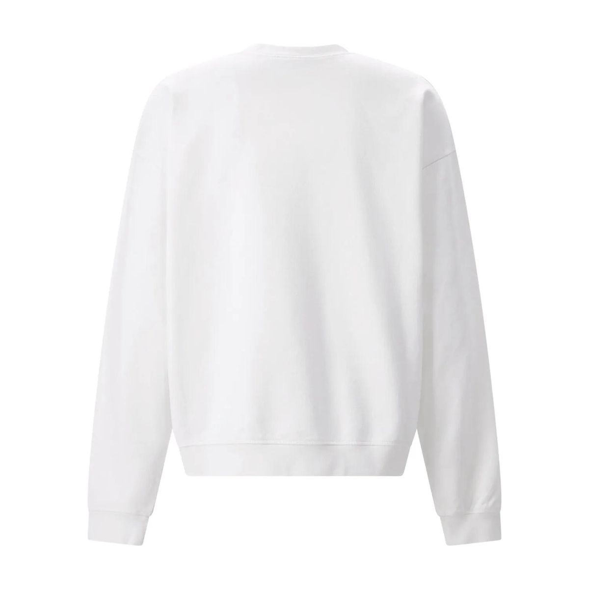 Weißes Sweatshirt mit Logo-Stickerei