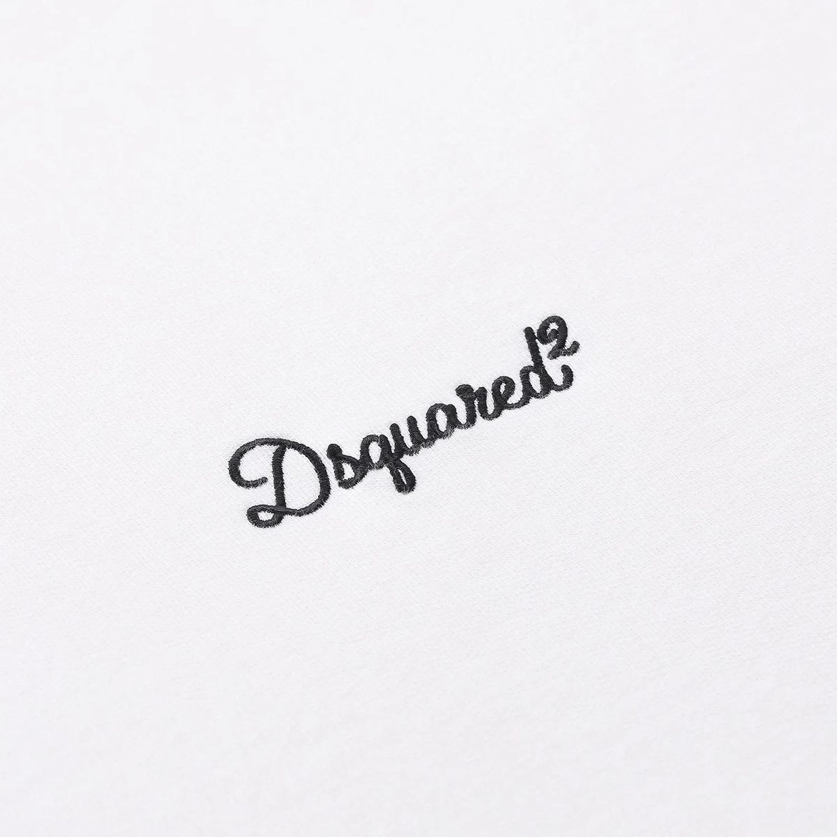 Weißes Sweatshirt mit Logo-Stickerei