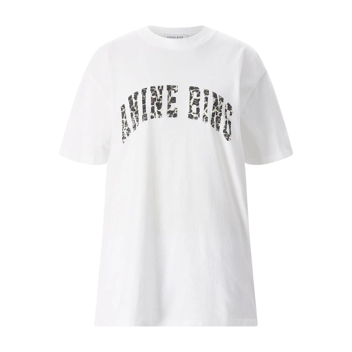 Übergroßes T-Shirt mit Leopardenmuster Grafik