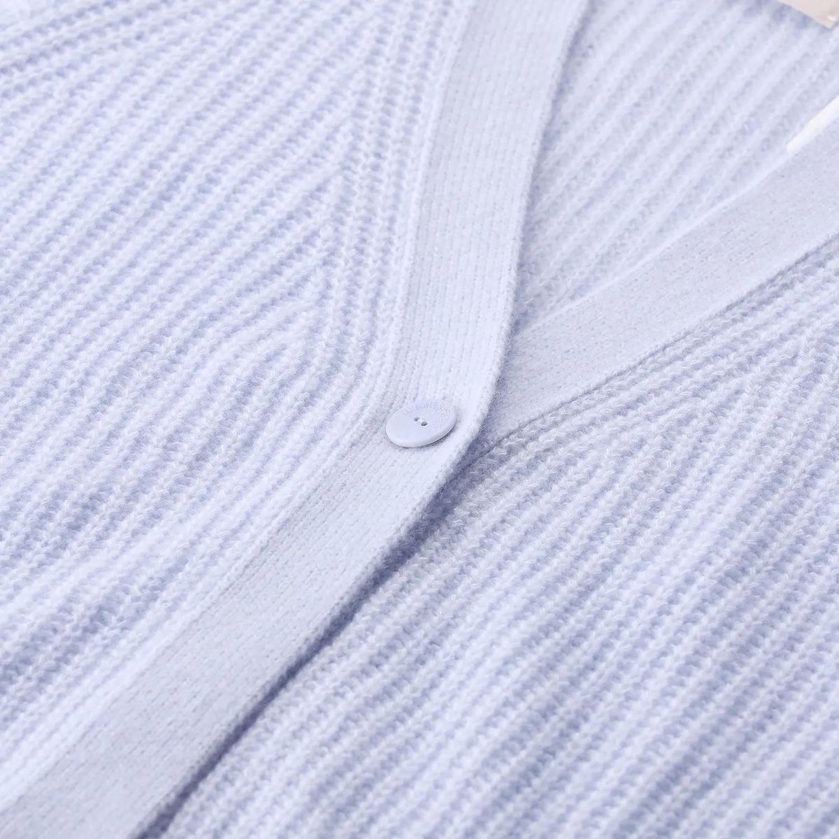 Kurzärmlige Strickjacke mit Kaschmir