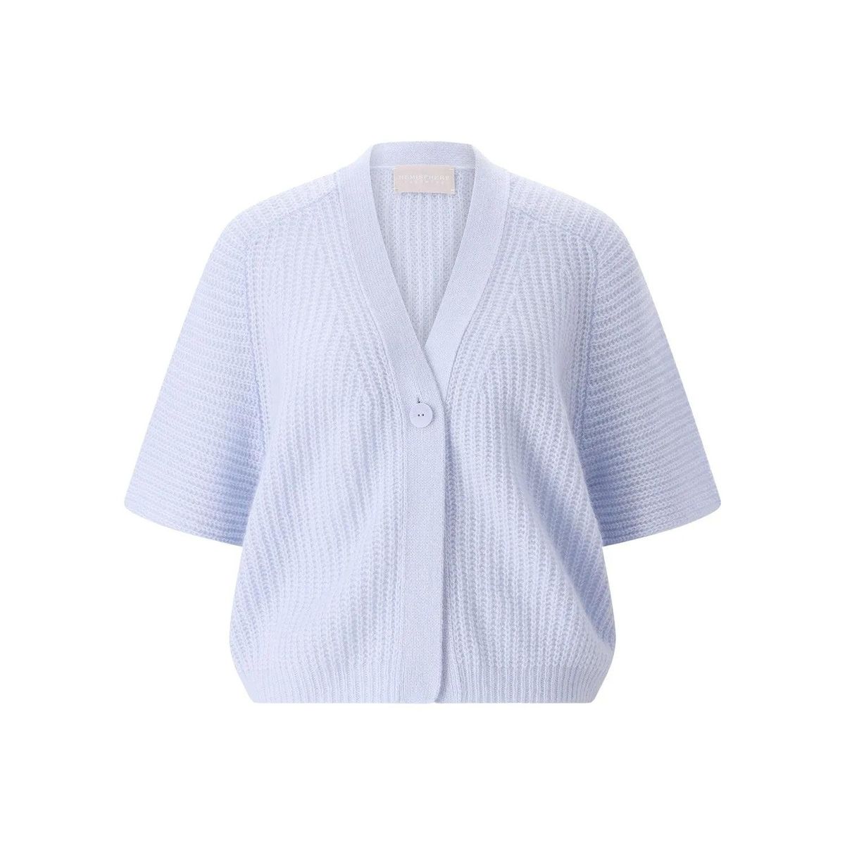 Kurzärmlige Strickjacke mit Kaschmir