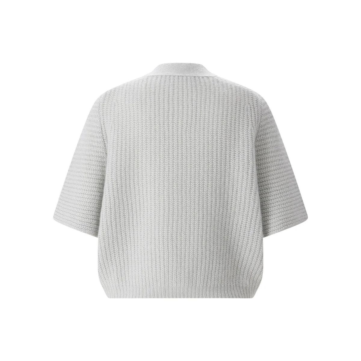 Kurzärmlige Strickjacke mit Kaschmir