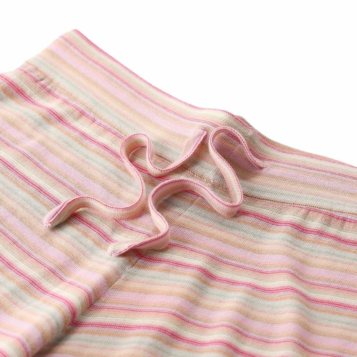 Gestreifte Merinowolle Schlaghose