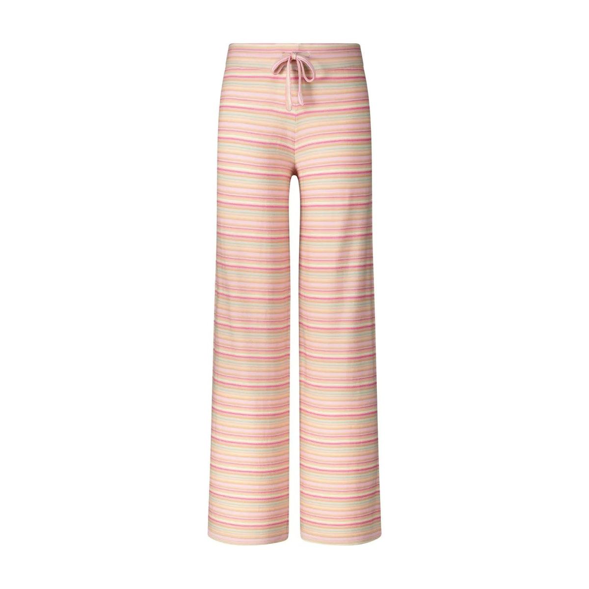 Gestreifte Merinowolle Schlaghose